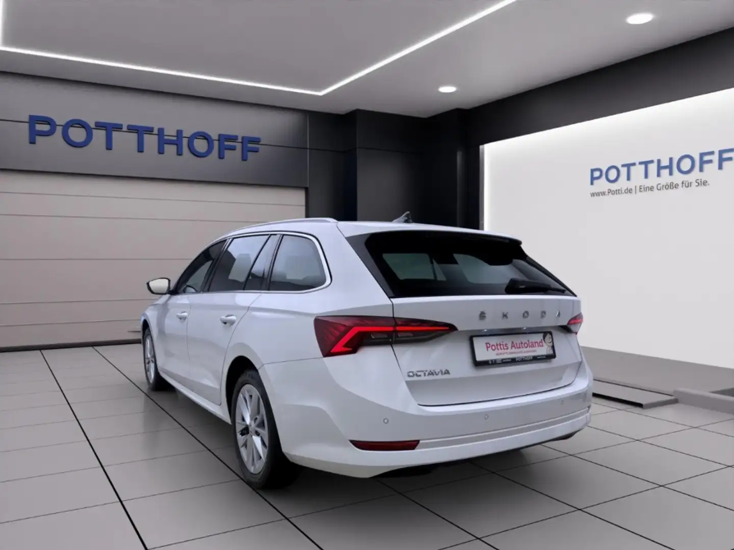 Skoda Octavia Combi 2.0 TDI DSG STYLE PANO AHK NAVI PDC Weiß - 2