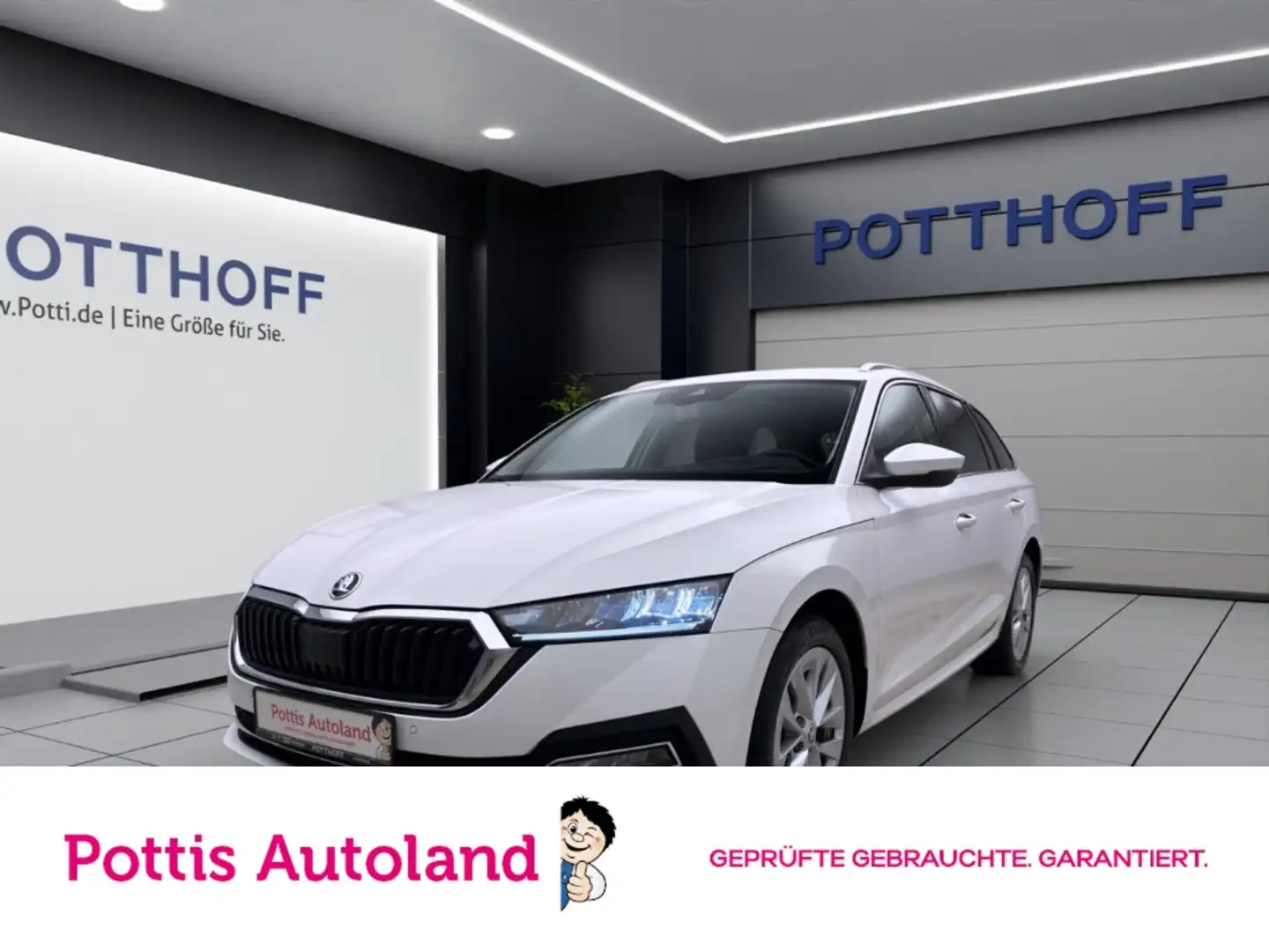 Skoda Octavia Combi 2.0 TDI DSG STYLE PANO AHK NAVI PDC Weiß - 1