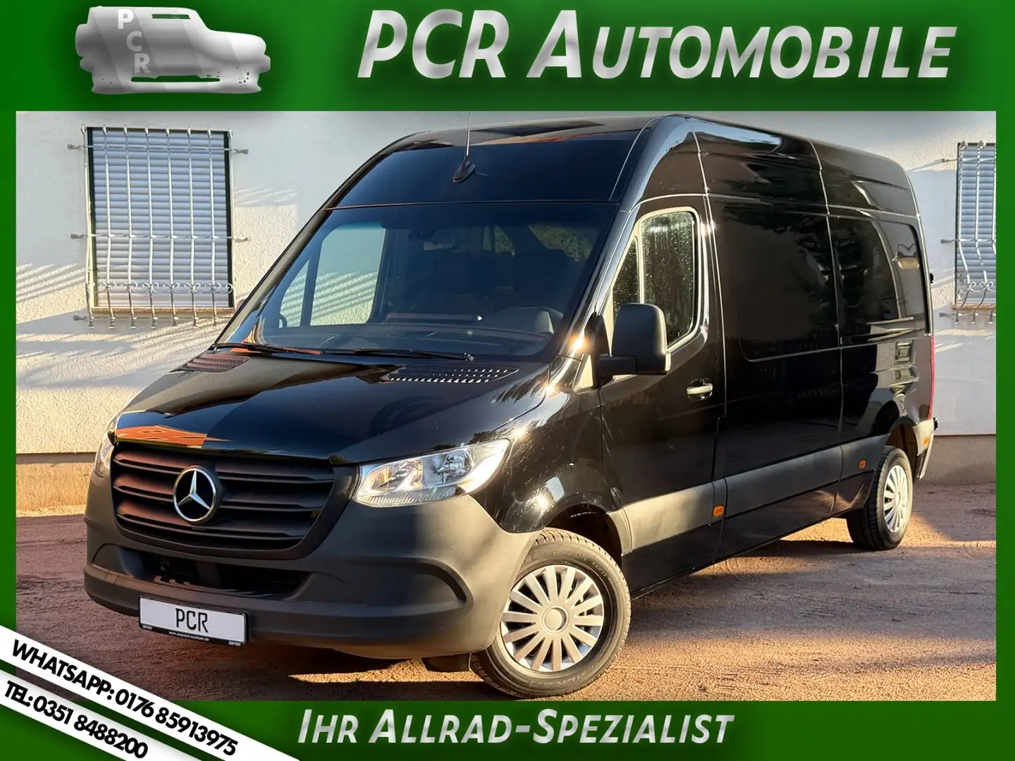 Mercedes-Benz Sprinter Kasten 315 CDI H2L2 AHK SHZ RFK BT Negro - 1