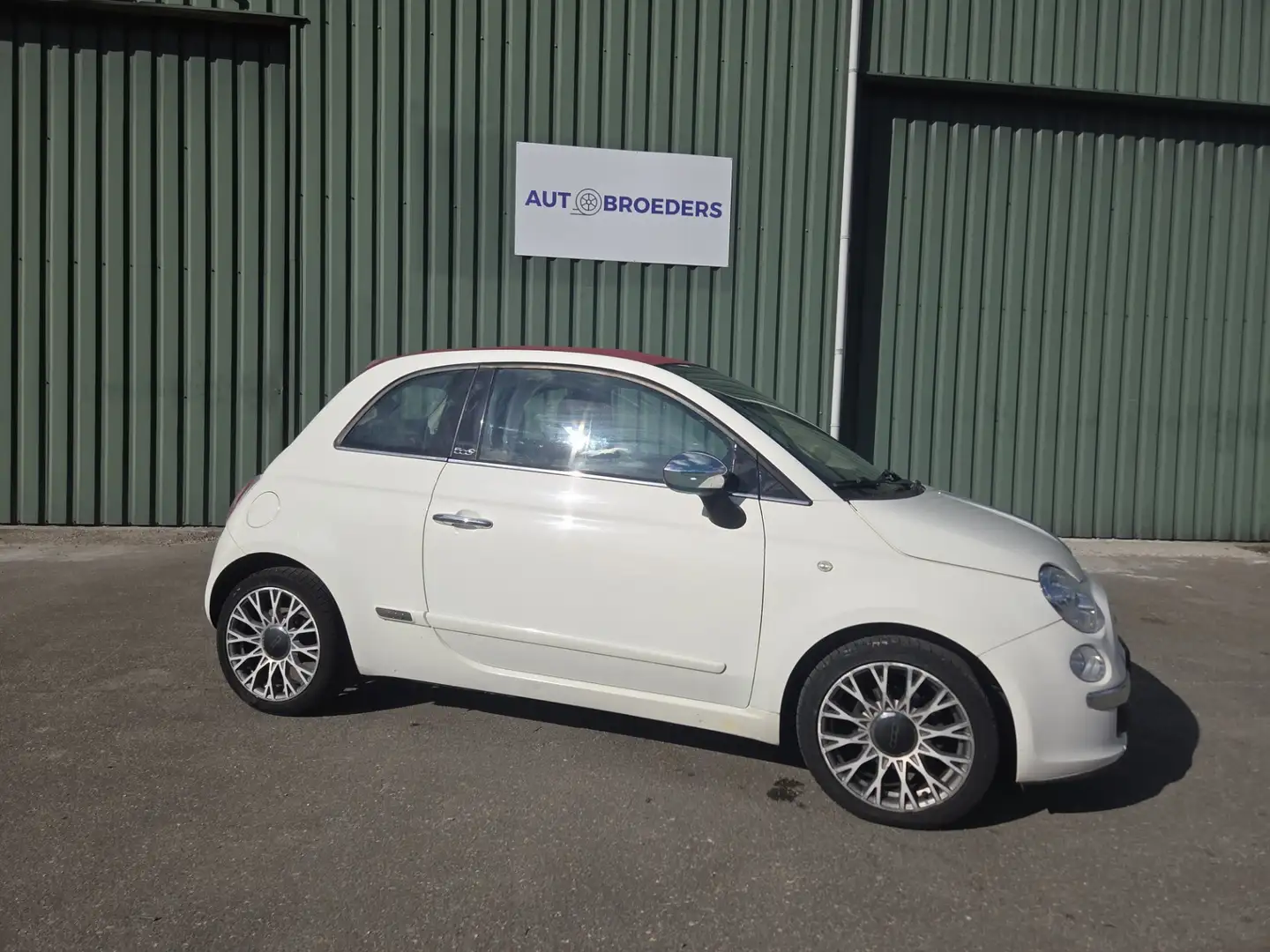 Fiat 500C 0.9 TwinAir Lounge CABRIO - AIRCO - NETTE AUTO Weiß - 2