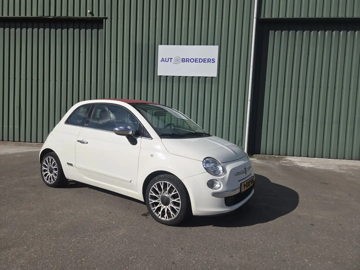 Fiat 500C 0.9 TwinAir Lounge CABRIO - AIRCO - NETTE AUTO Weiß - 1