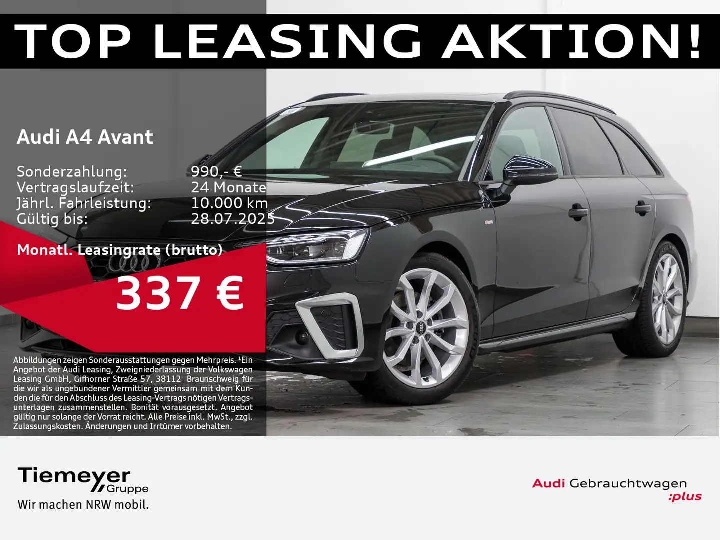 Audi A4 35 TFSI 2x SLINE S-SITZE PANO MATRIX Hu Schwarz - 1
