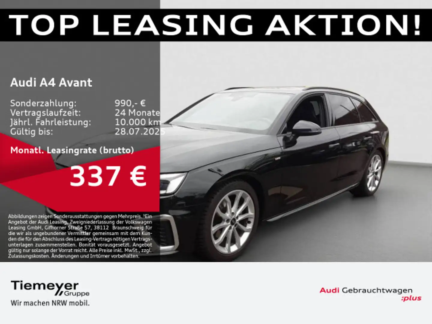 Audi A4 35 TFSI 2x SLINE S-SITZE PANO MATRIX Hu Schwarz - 1