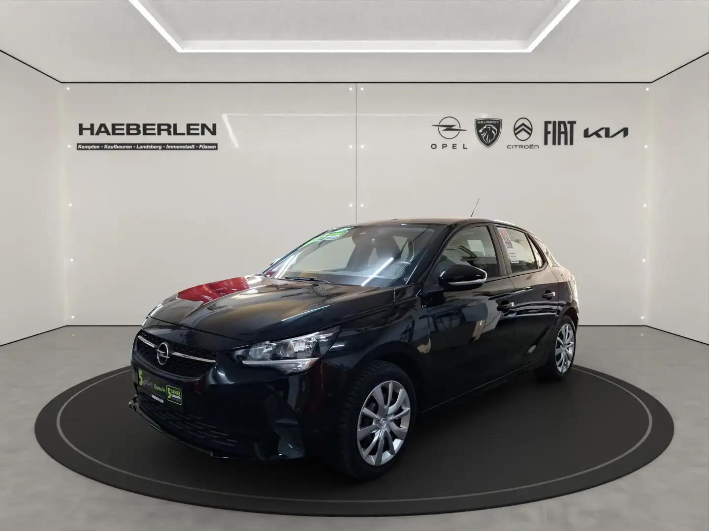 Opel Corsa F 1.2 Turbo Edition SpurH Klima DAB Zwart - 2