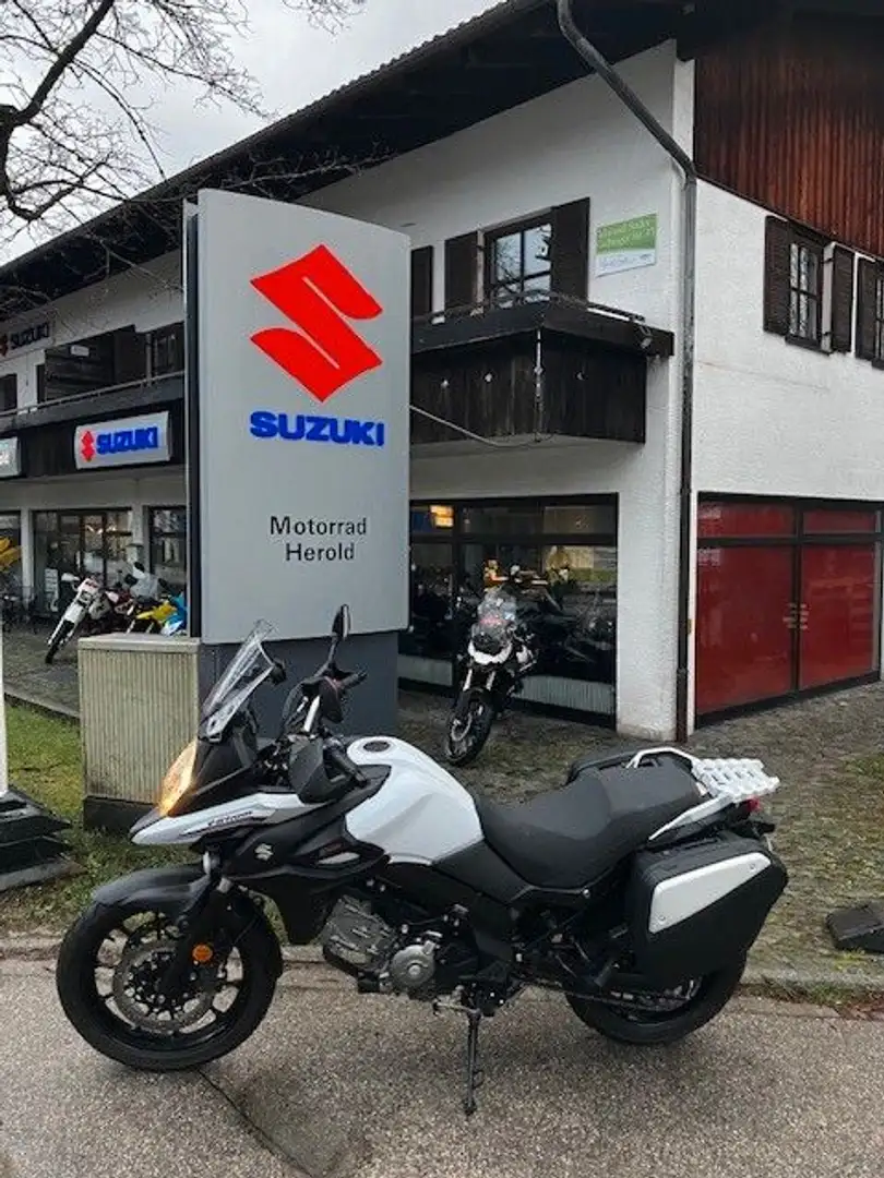 Suzuki V-Strom 650 ABS, mit Koffersatz Alb - 1