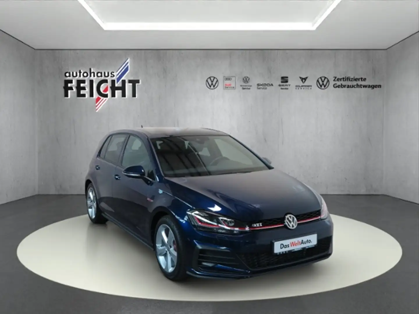 Volkswagen Golf VII GTI 2.0 TSI LED+ACC+NAVI+PANO+STANDHZG. Blau - 1