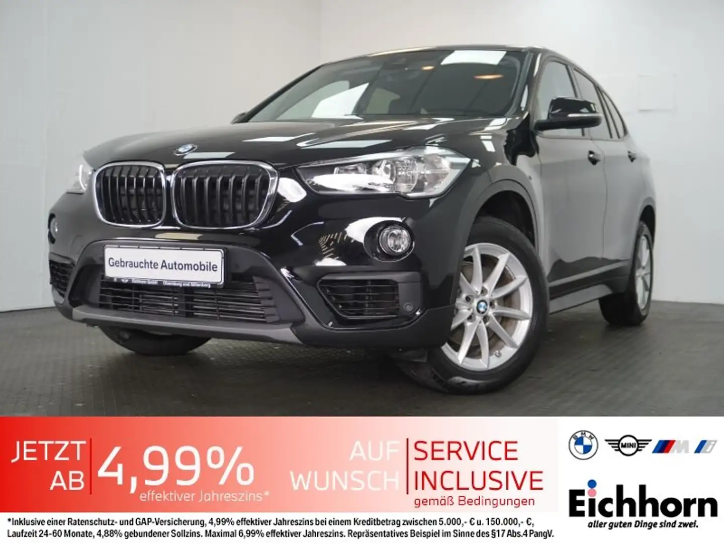 BMW X1 sDrive18i *ADVANTAGE-PAKET*WENIG KM* Noir - 1