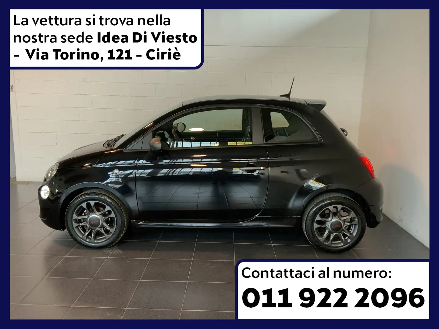Fiat 500 1.0 firefly hybrid 70cv rockstar Schwarz - 2