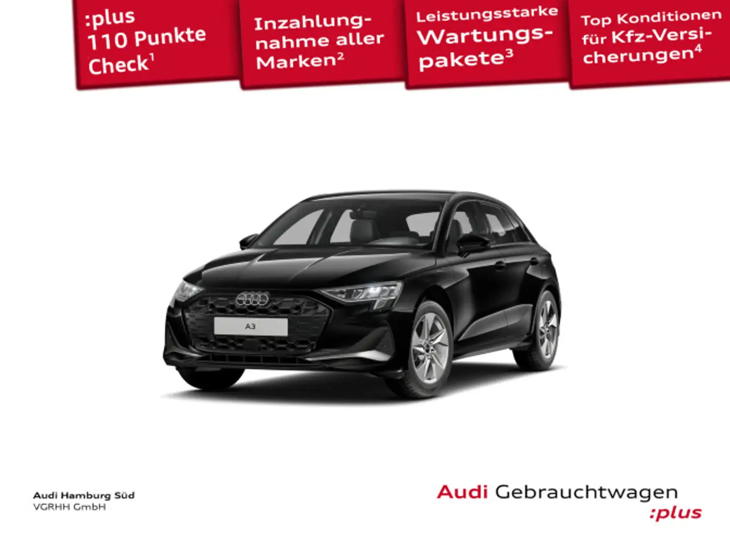 Audi A3 35 TFSI adv S tronic NAV/LED/KAMERA Schwarz - 1