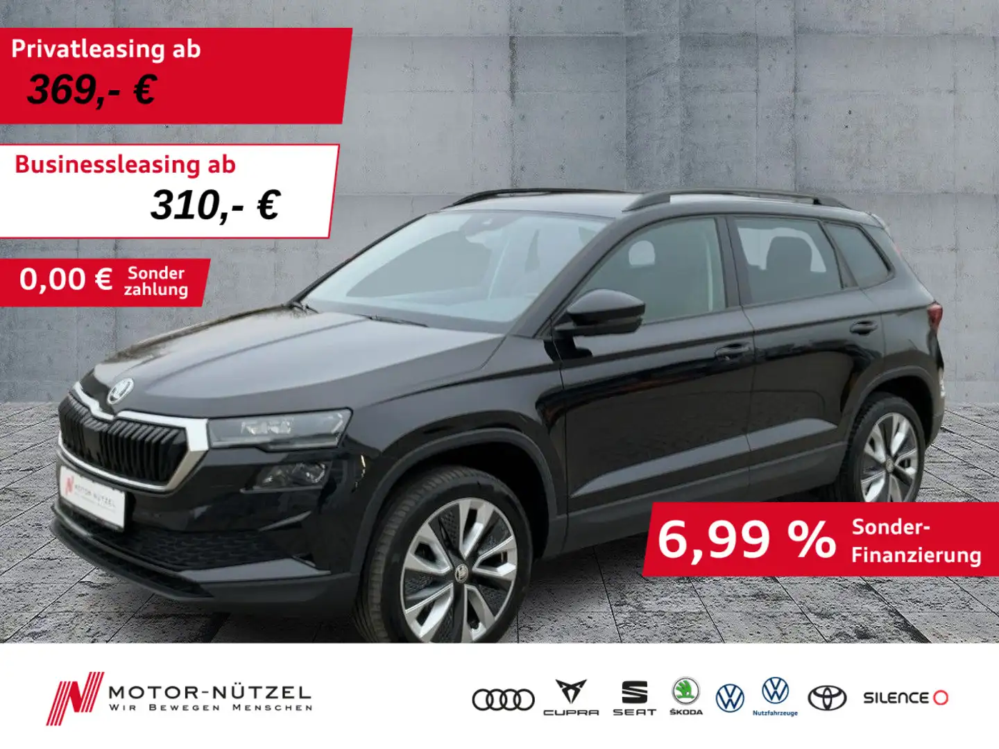 Skoda Karoq 2.0 TDI DSG STYLE MATRIX+NAVI+ACC+SHZ+PANO Schwarz - 1