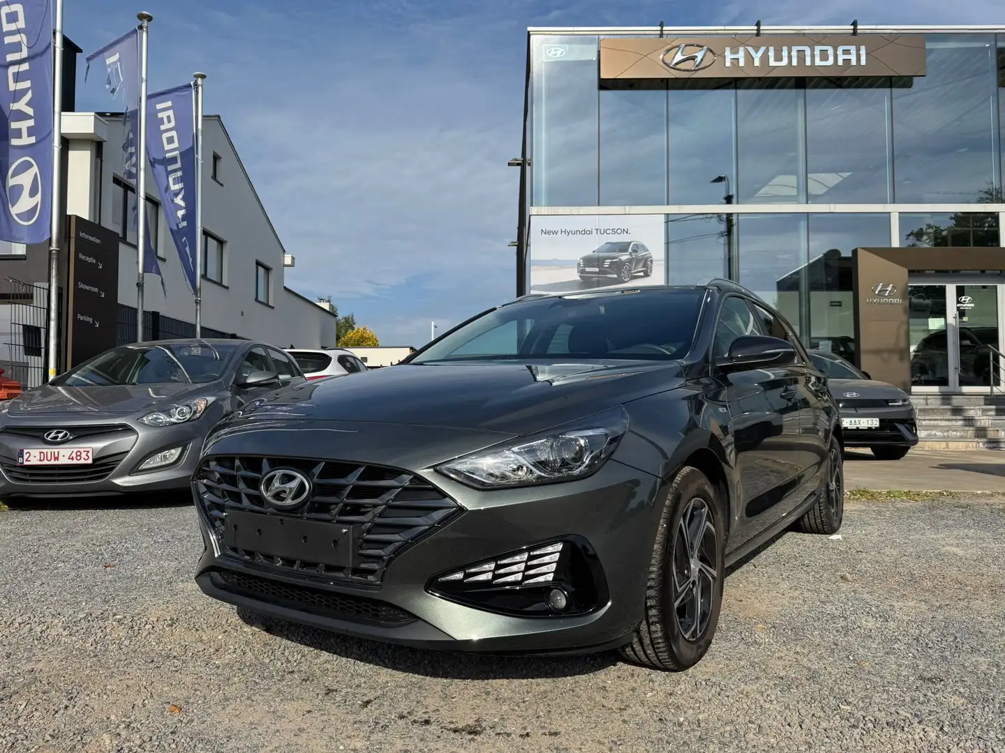 Hyundai i30 i30 Kombi 1.5 T-GDI 48V-Hybrid DCT TECHNO Grijs - 1