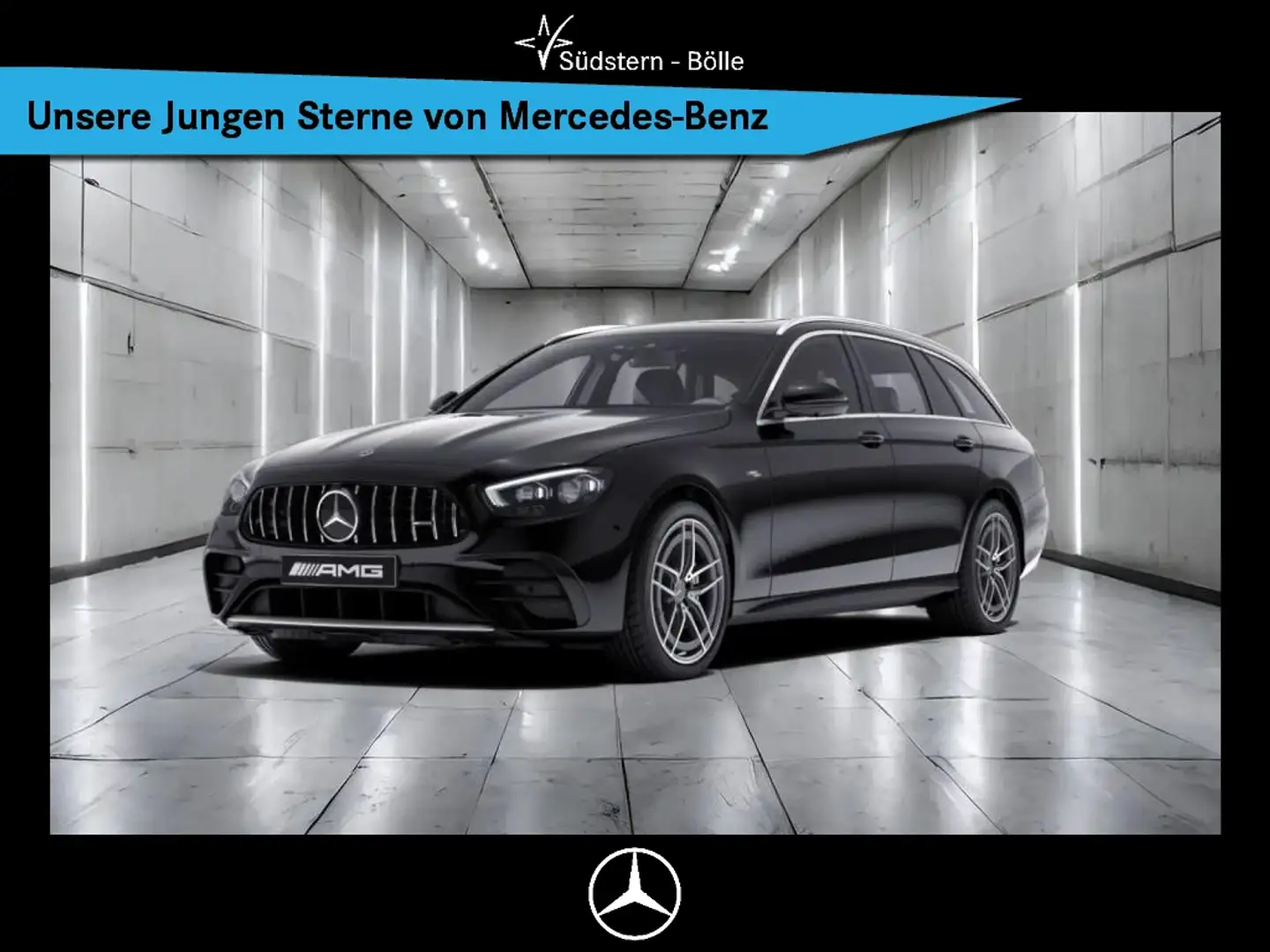 Mercedes-Benz E 53 AMG T 4M+ DISTR.+AHK+EL.GSD+360-KAM.+AUGM.R Schwarz - 1