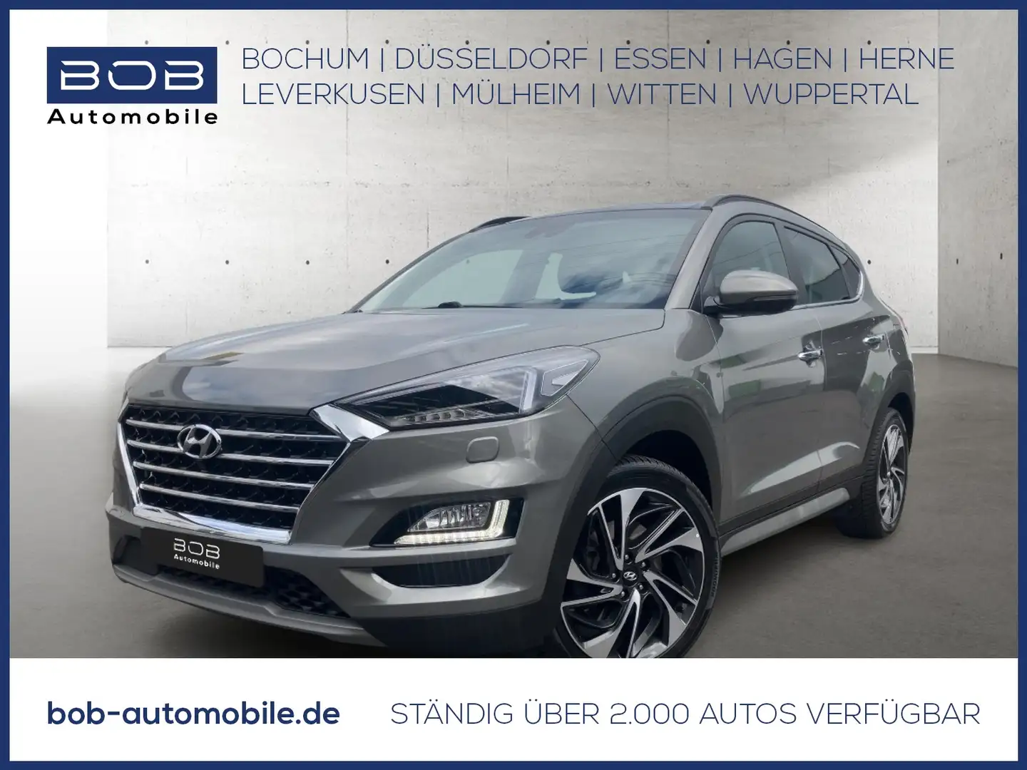 Hyundai TUCSON 1.6 Premium 4WD DCT Leder, Panodach, AHK Gris - 1