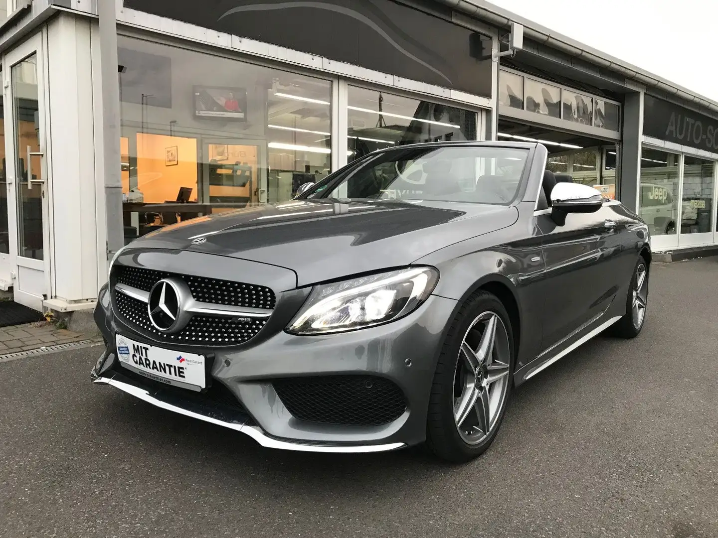 Mercedes-Benz C 180 Cabrio,AMG Ed.Kühll,Sitze,Burmester,Leder Grau - 2