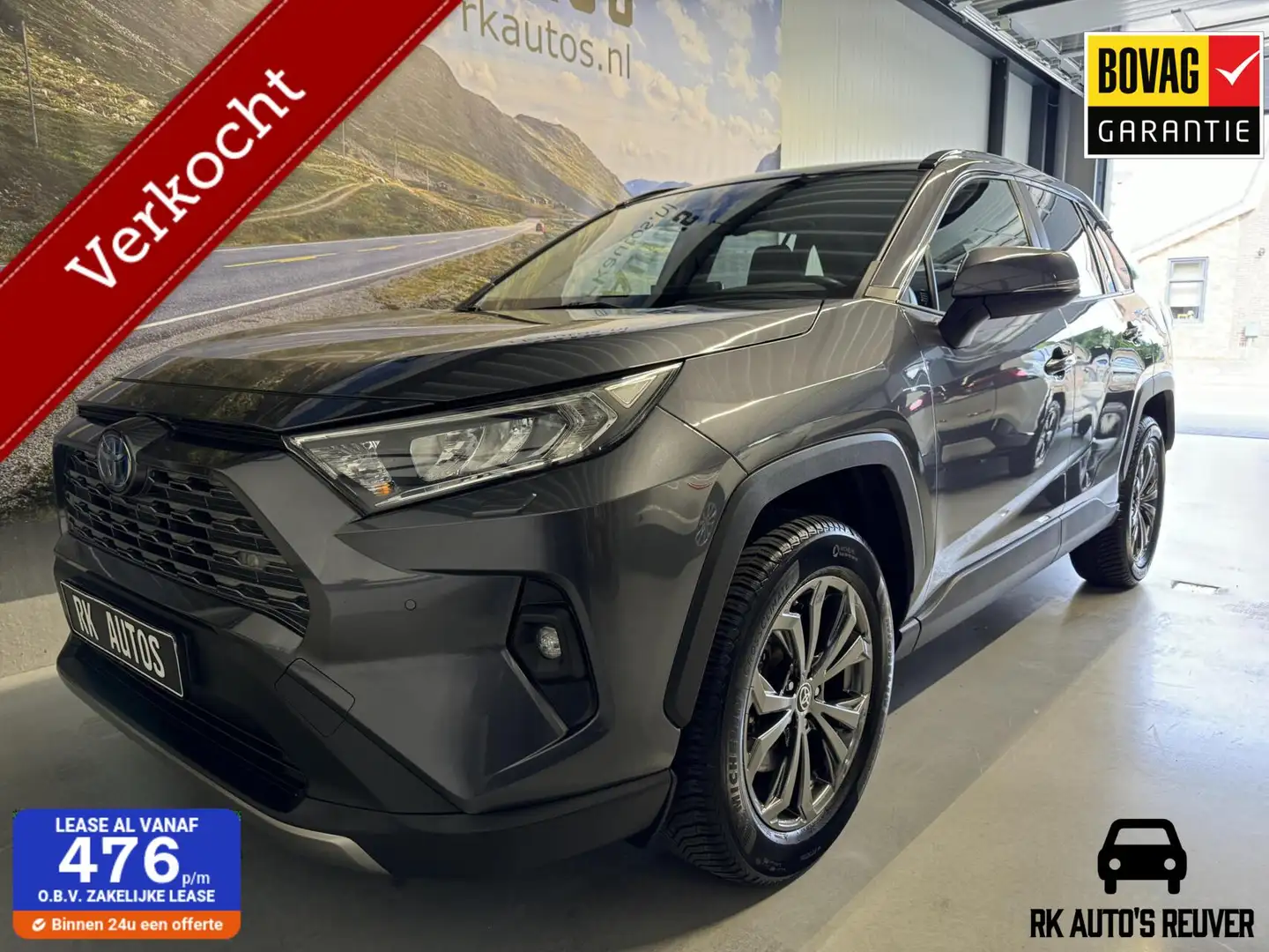 Toyota RAV 4 2.5 Hybrid Business / Facelift / 70dkm / Leder Grijs - 1