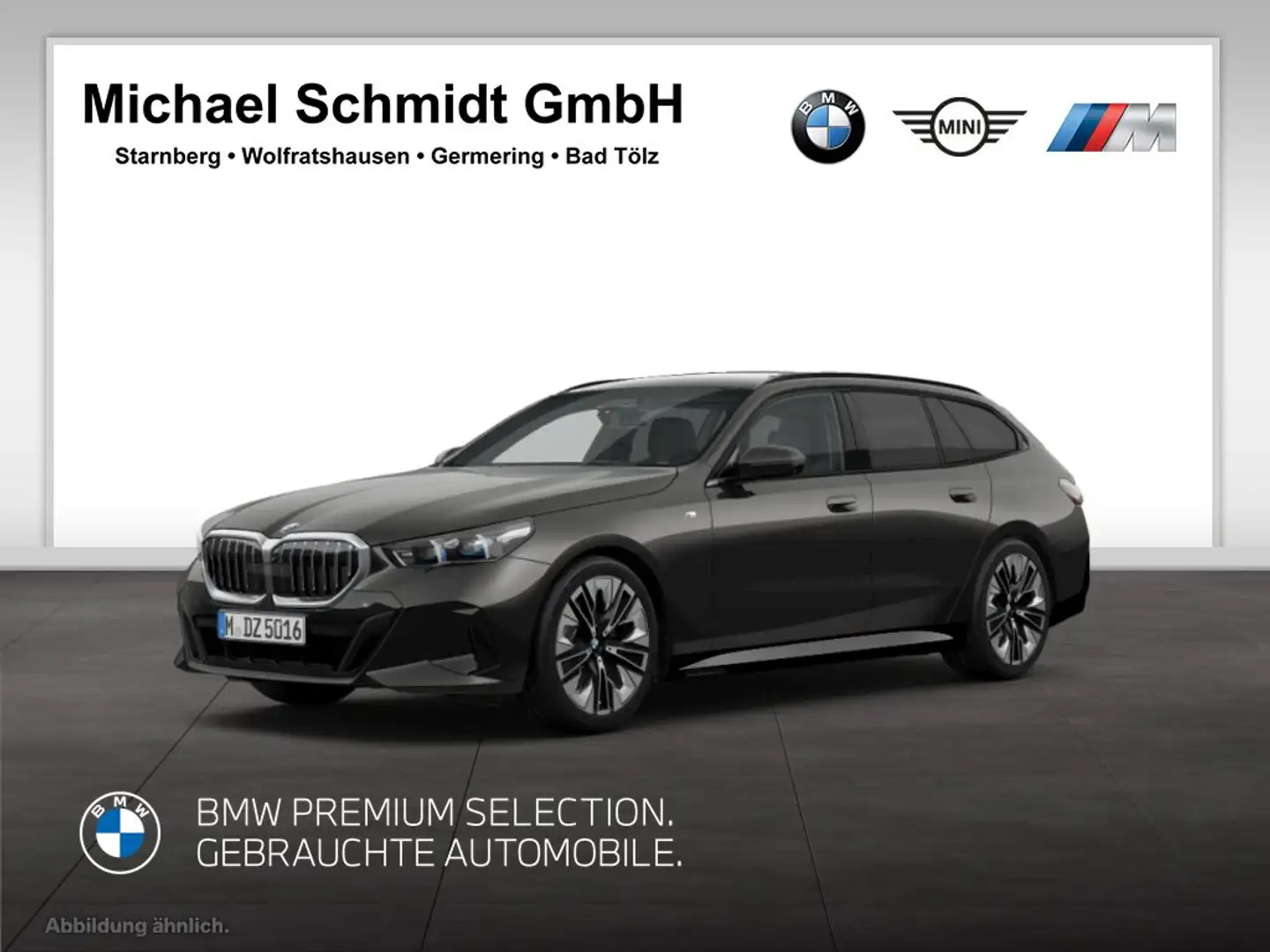 BMW 520 d Touring M Sportpaket HK HiFi DAB LED AHK Grau - 1