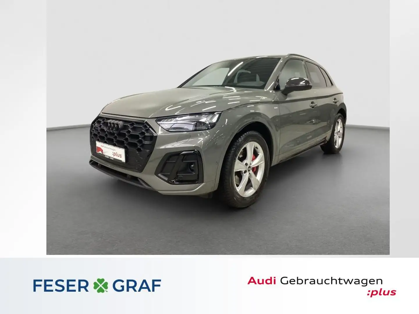 Audi Q5 S line 45 TFSI AIR Pano AHK RFK Matrix HUD Grau - 1