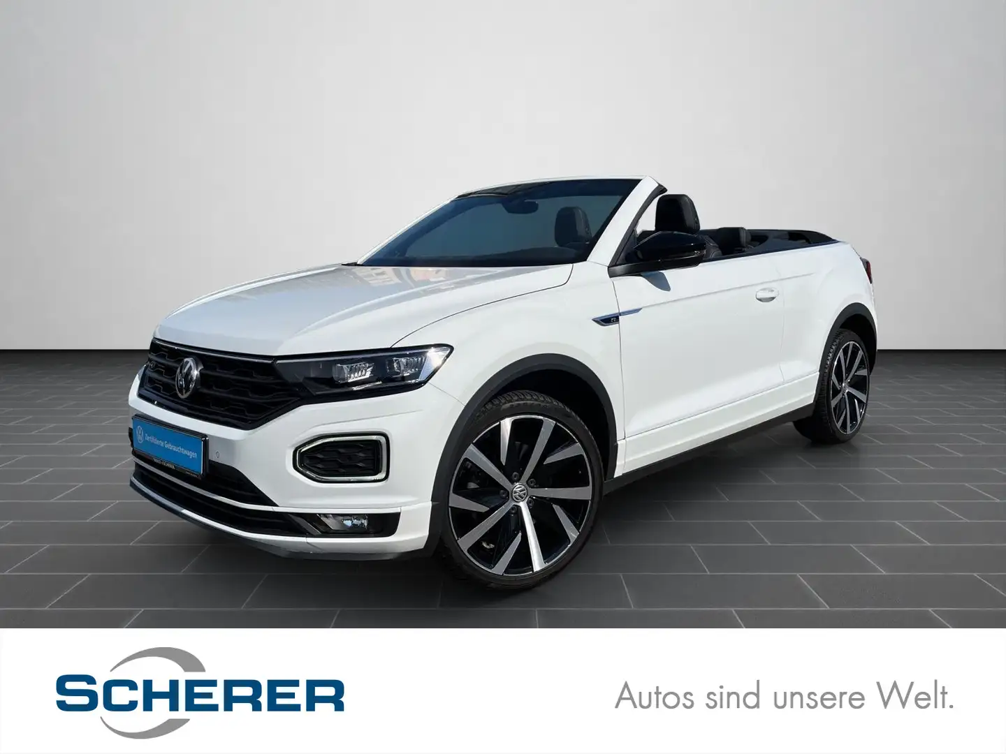 Volkswagen T-Roc 1.5 TSI DSG R-Line AHK+LED+ACC+N Blanc - 1