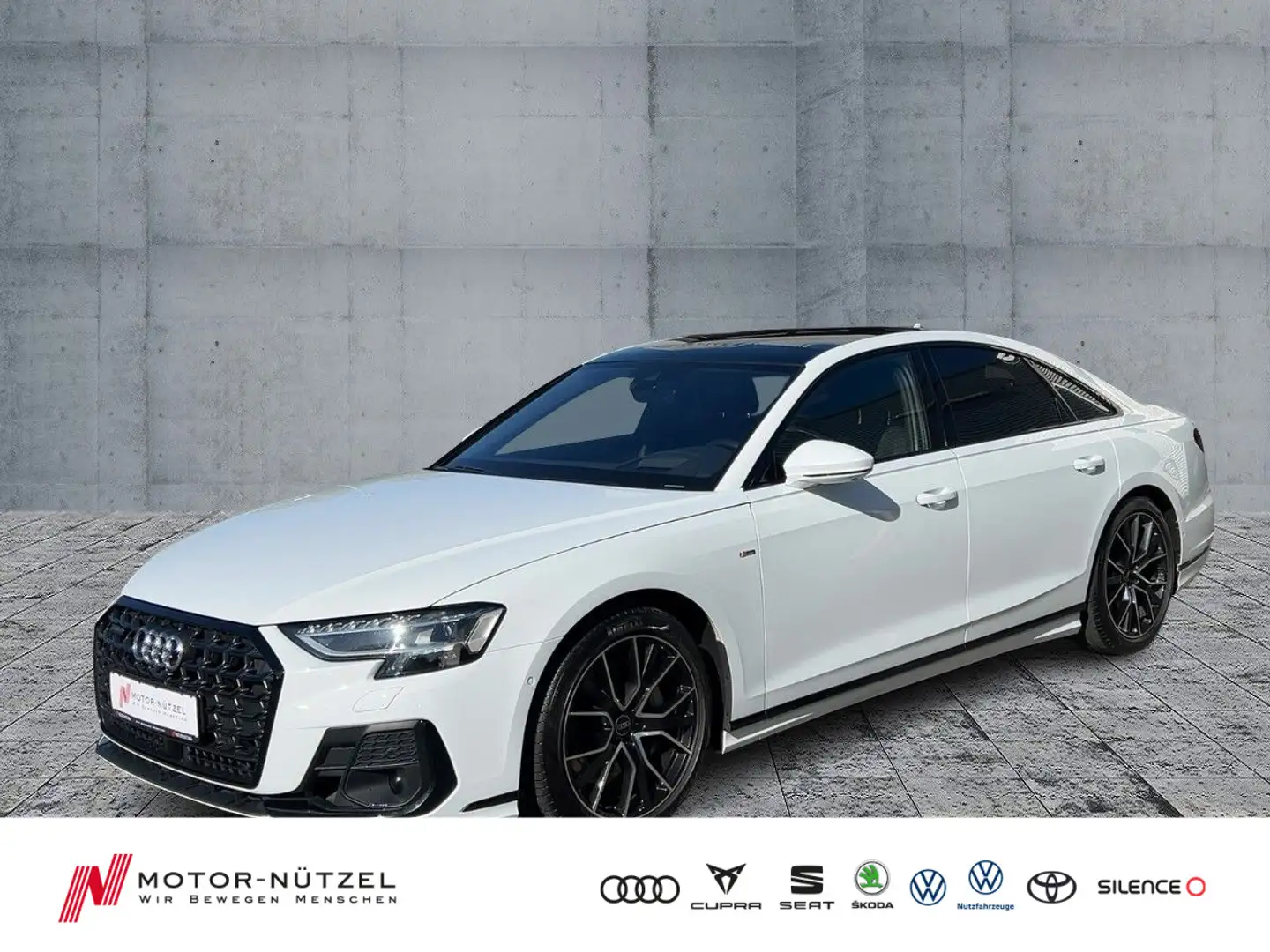 Audi A8 55 TFSI QU S-LINE 5JG+MATRIX+NAV+AIR+PANO+B&O Bianco - 1