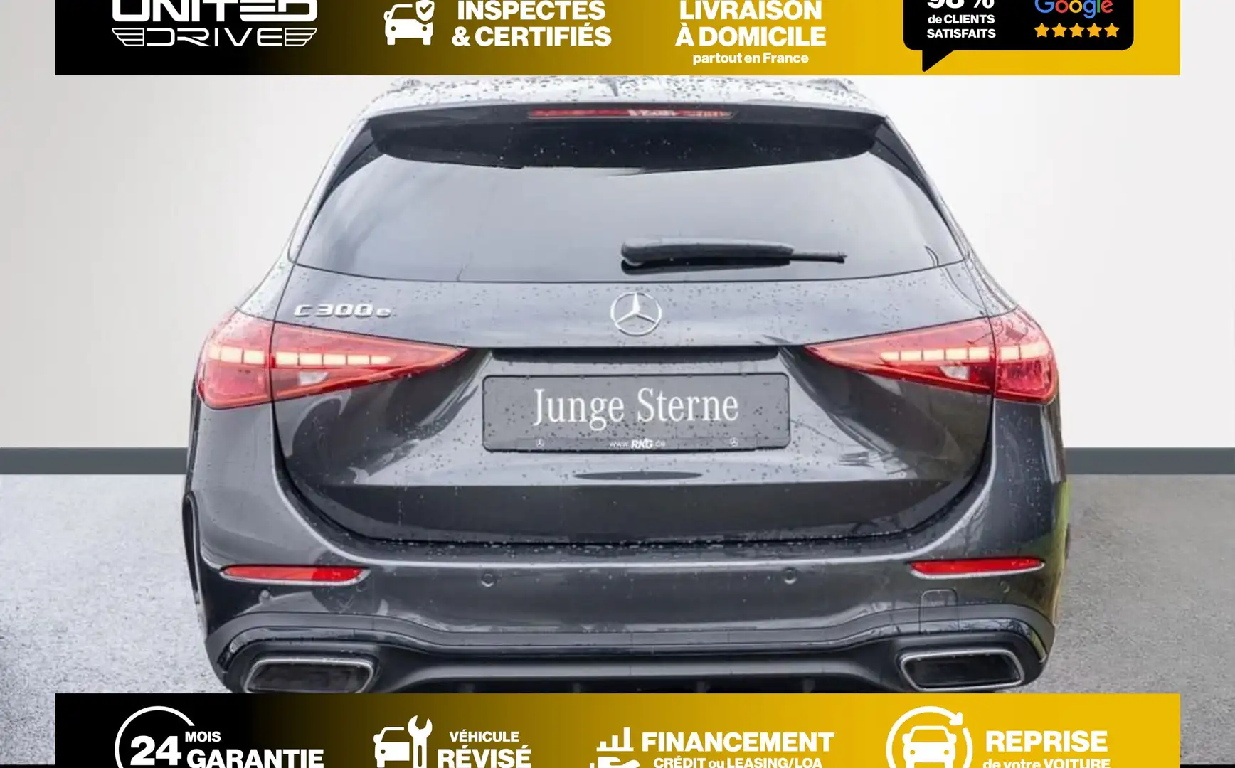 Mercedes-Benz C 300 e Break e-Hybrid AMG Line 204CV Gris - 2