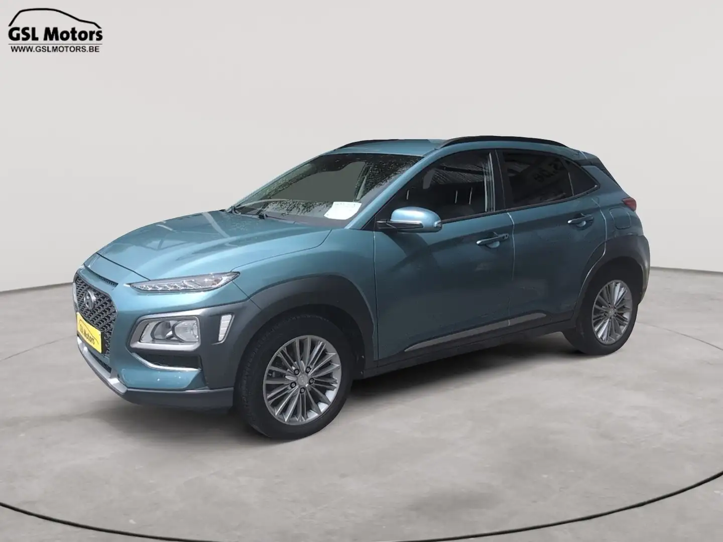 Hyundai KONA 1.0T-GDi 120cv Bleu Vert 05/19 71.080km Airco GPS Albastru - 1