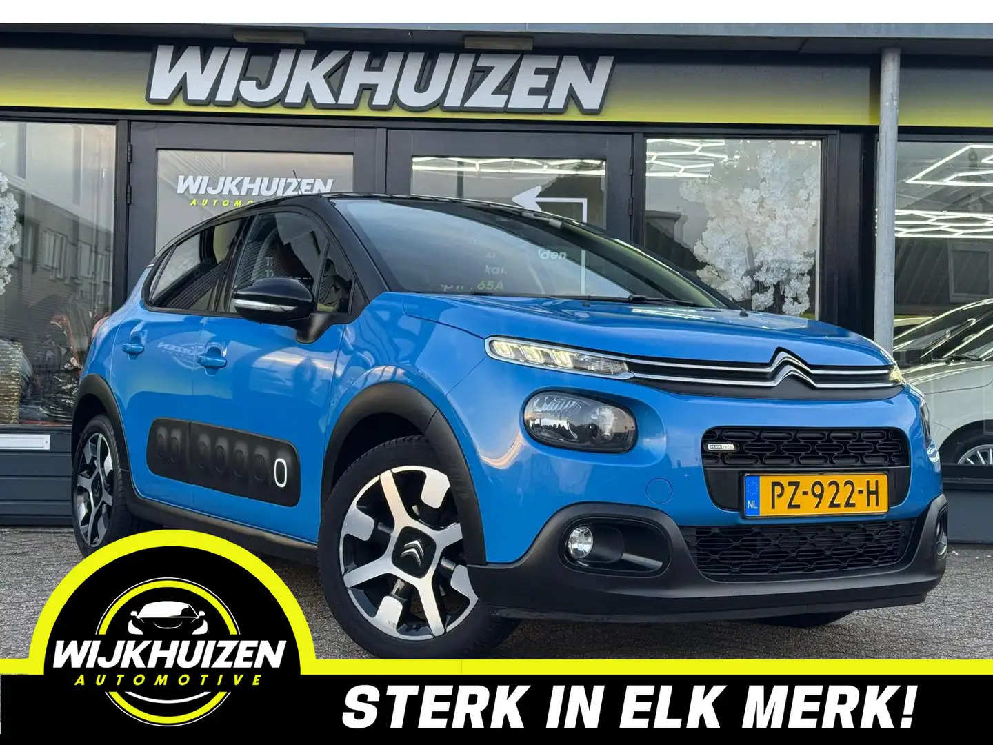 Citroen C3 1.2 PureTech Shine met Climate !!! Leder !!! Navig Blau - 1