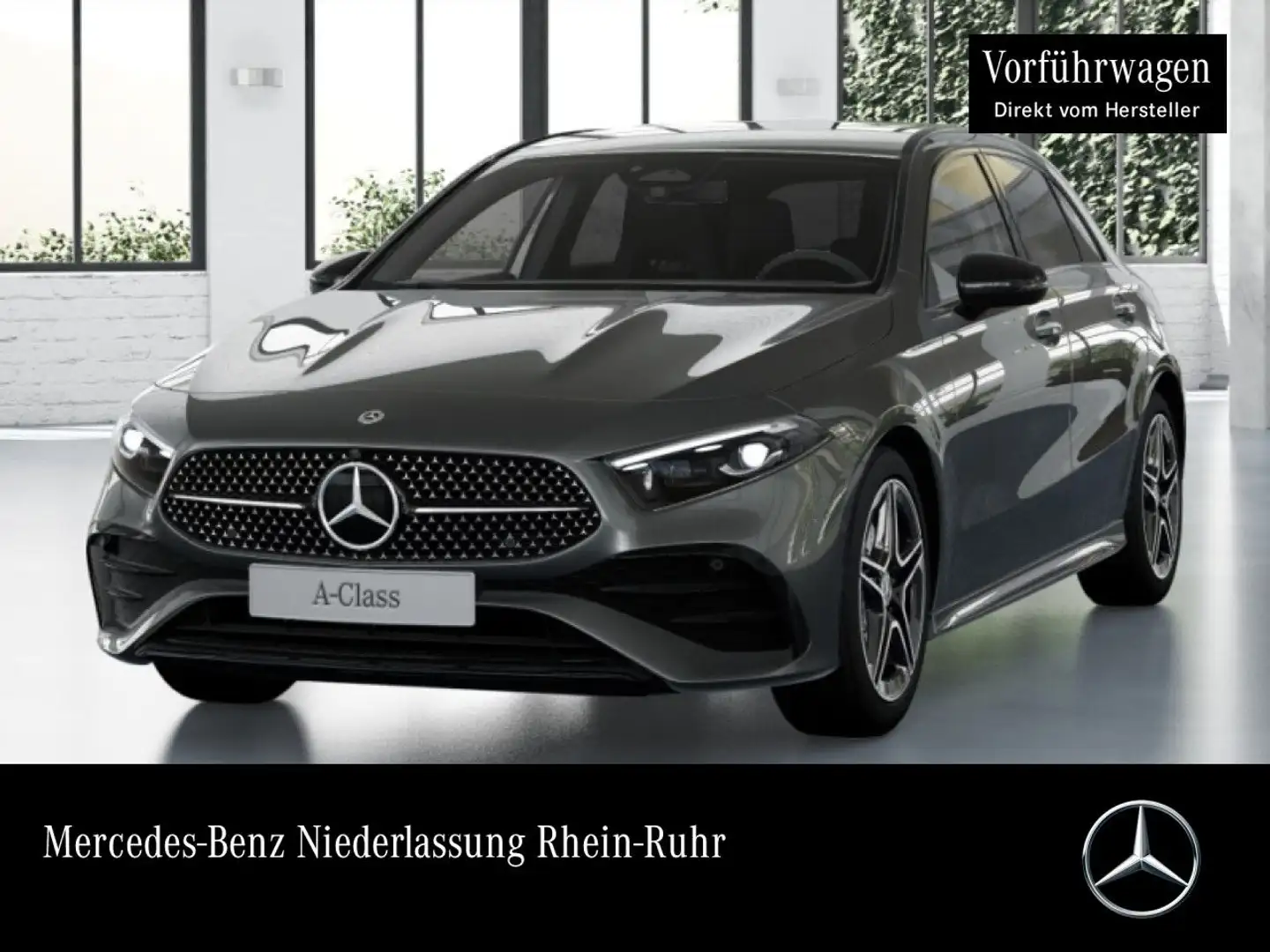 Mercedes-Benz A 250 e AMG+NIGHT+360°+AHK+MULTIBEAM+TOTW+KEYLESS Gris - 1