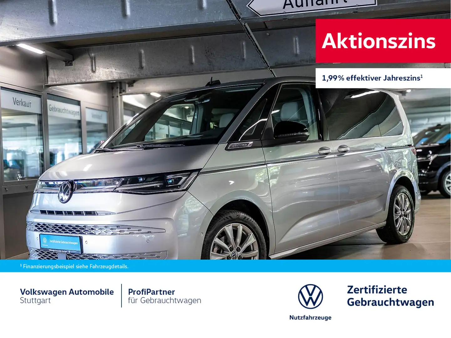 Volkswagen T7 Multivan Style KÜ DSG 2.0 TDI Euro 6e Silber - 1