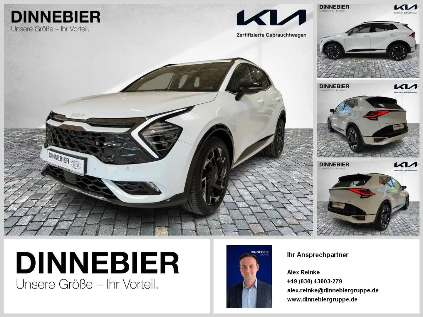 Kia Sportage 1.6D 48V AWD DCT GTL DRIVE SOUN 360 LM Weiß - 1