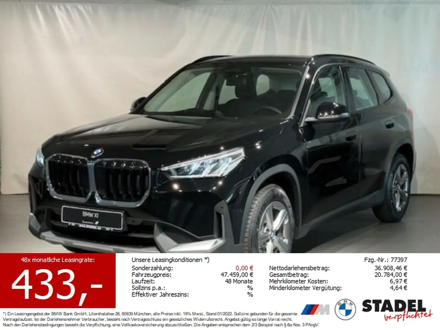BMW X1 sDrive18i Noir - 2