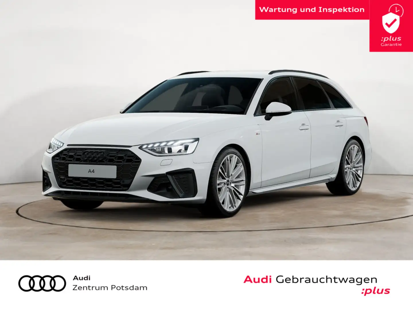 Audi A4 Avant 40TFSI S line MATRIX NAVI HUD B&O Weiß - 1
