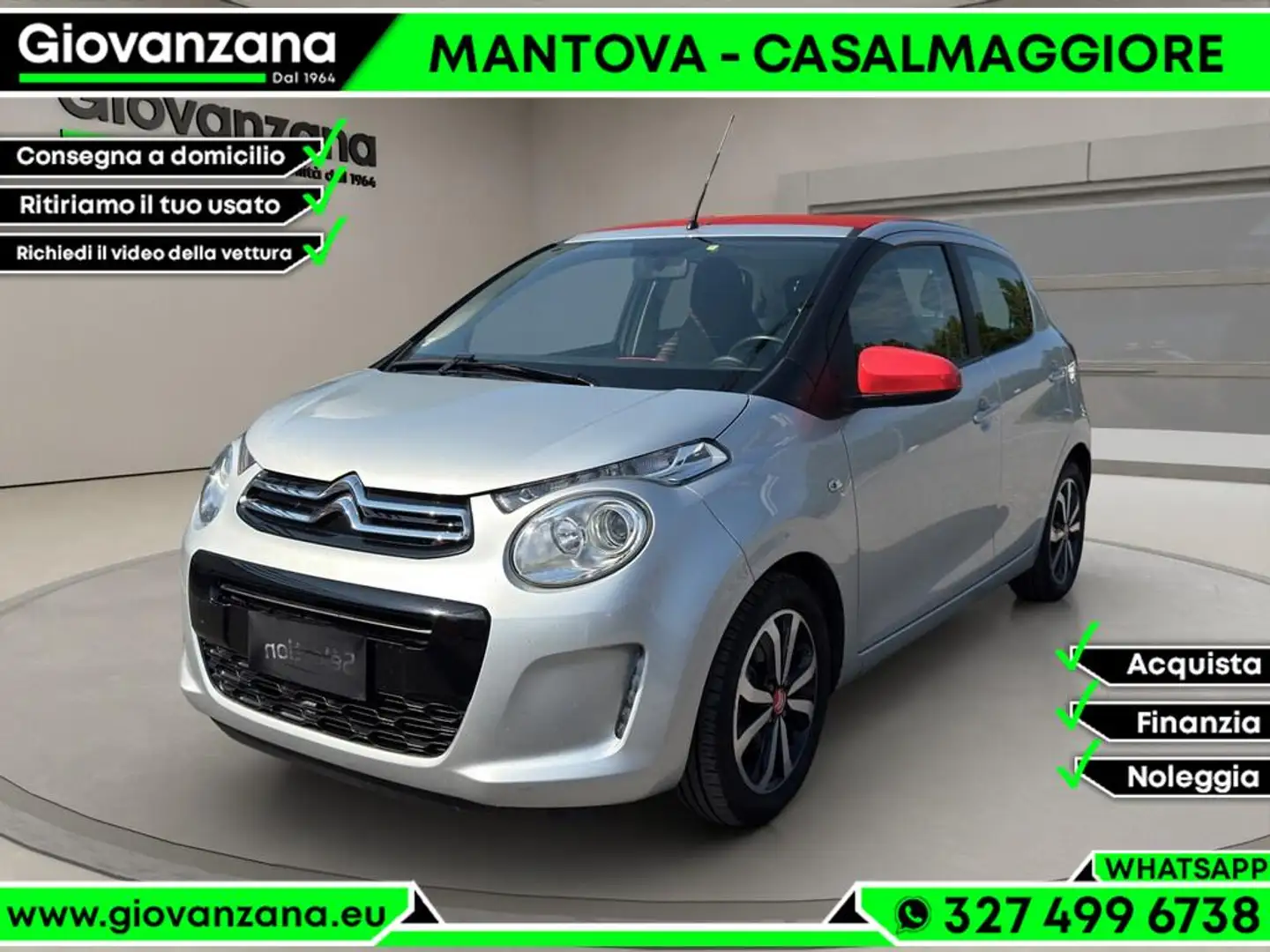 Citroen C1 Airscape 5p 1.0 vti Shine 72cv neopatentati Grigio - 1