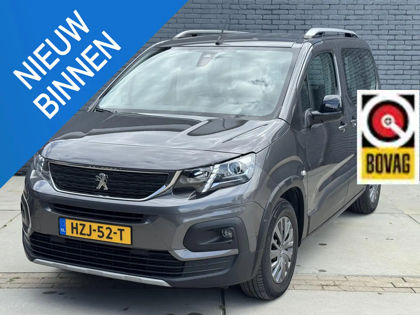 Peugeot Rifter 1.2 PT ACTIVE|KEYLESS|AIRCO|NAVI|CAMERA|BOVAG! Šedá - 1