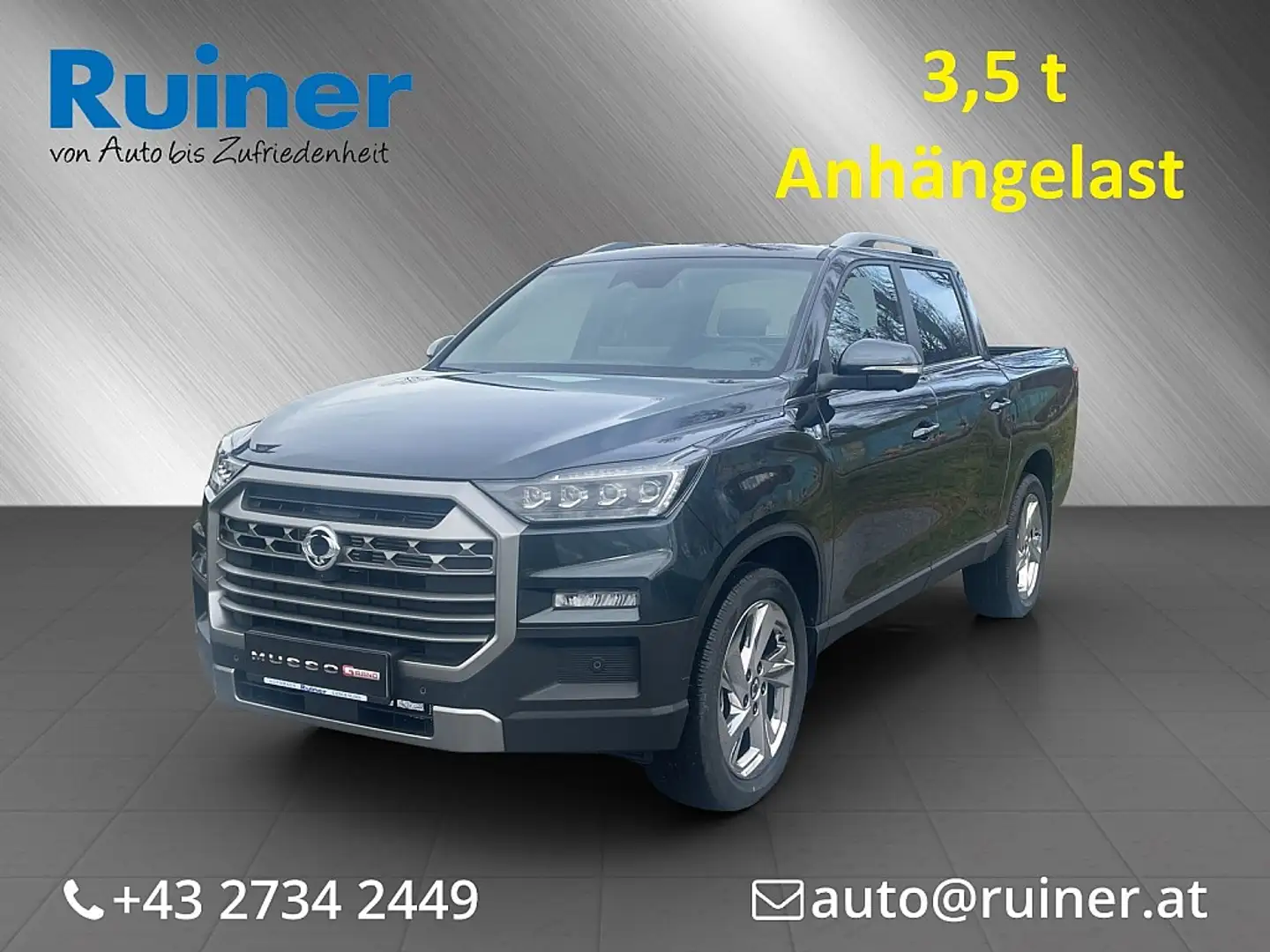 SsangYong Musso Grand 2.2 e-XDI 4WD Premium Aut. Šedá - 1
