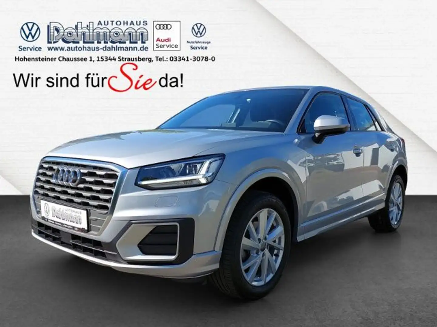 Audi Q2 35 TFSI sport NAVI AHK LED Klima Einparkhilfe Zilver - 1