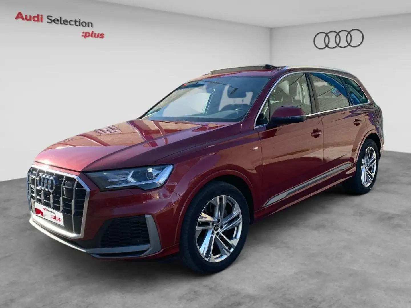 Audi Q7 50 TDI Black line edition quattro Rot - 1
