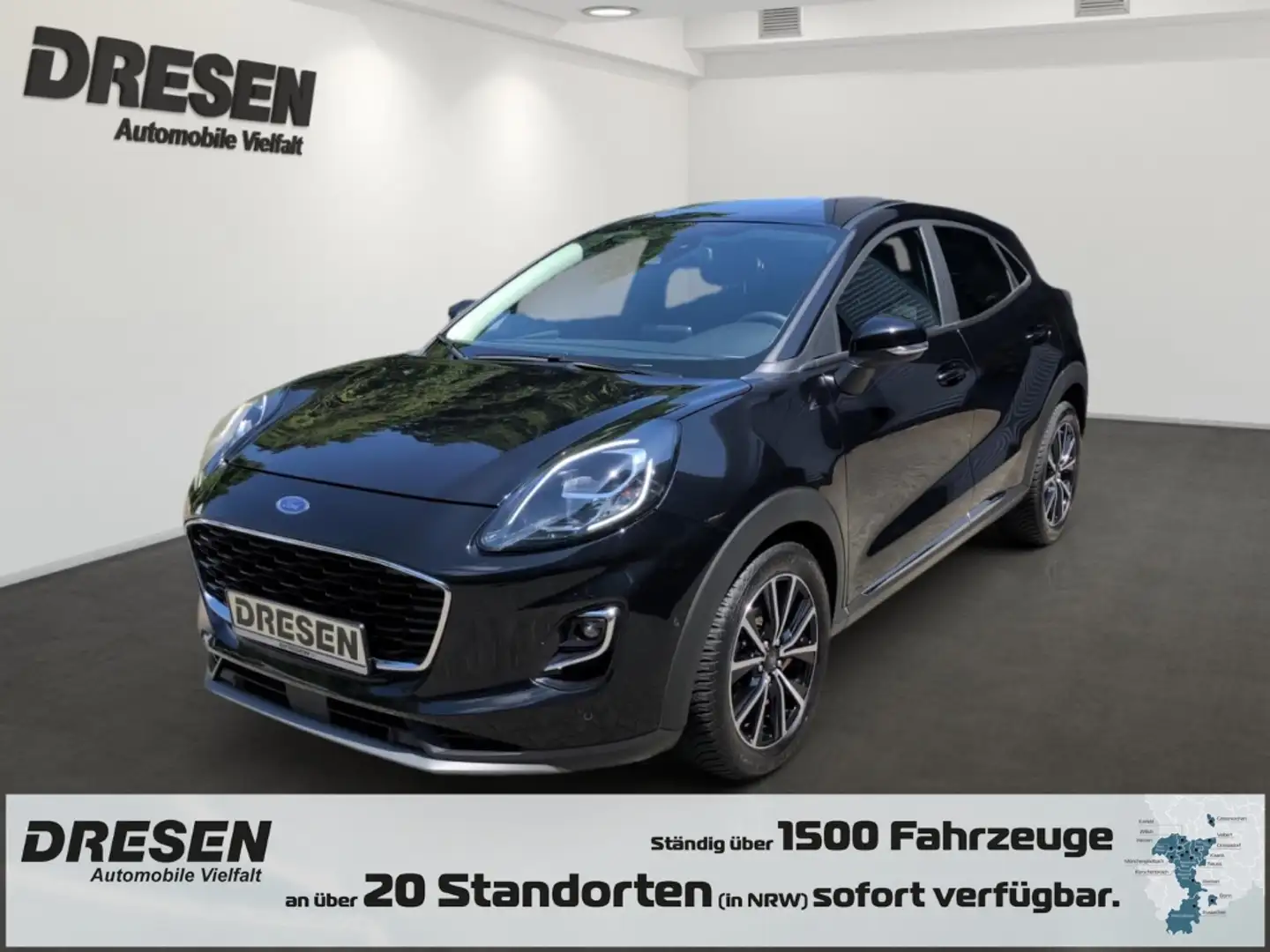 Ford Puma 1.0 EcoBoost Mild Hybrid  92kW (125PS) Titanium Na Zwart - 1