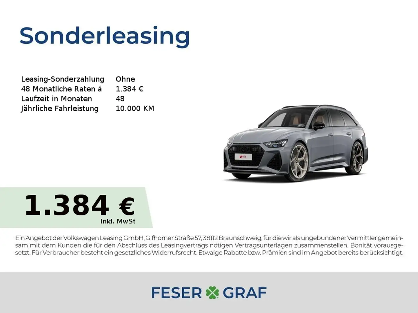 Audi RS6 RS 6 Performance OFFENSIVE 22% Nachlass !!!! Grau - 1