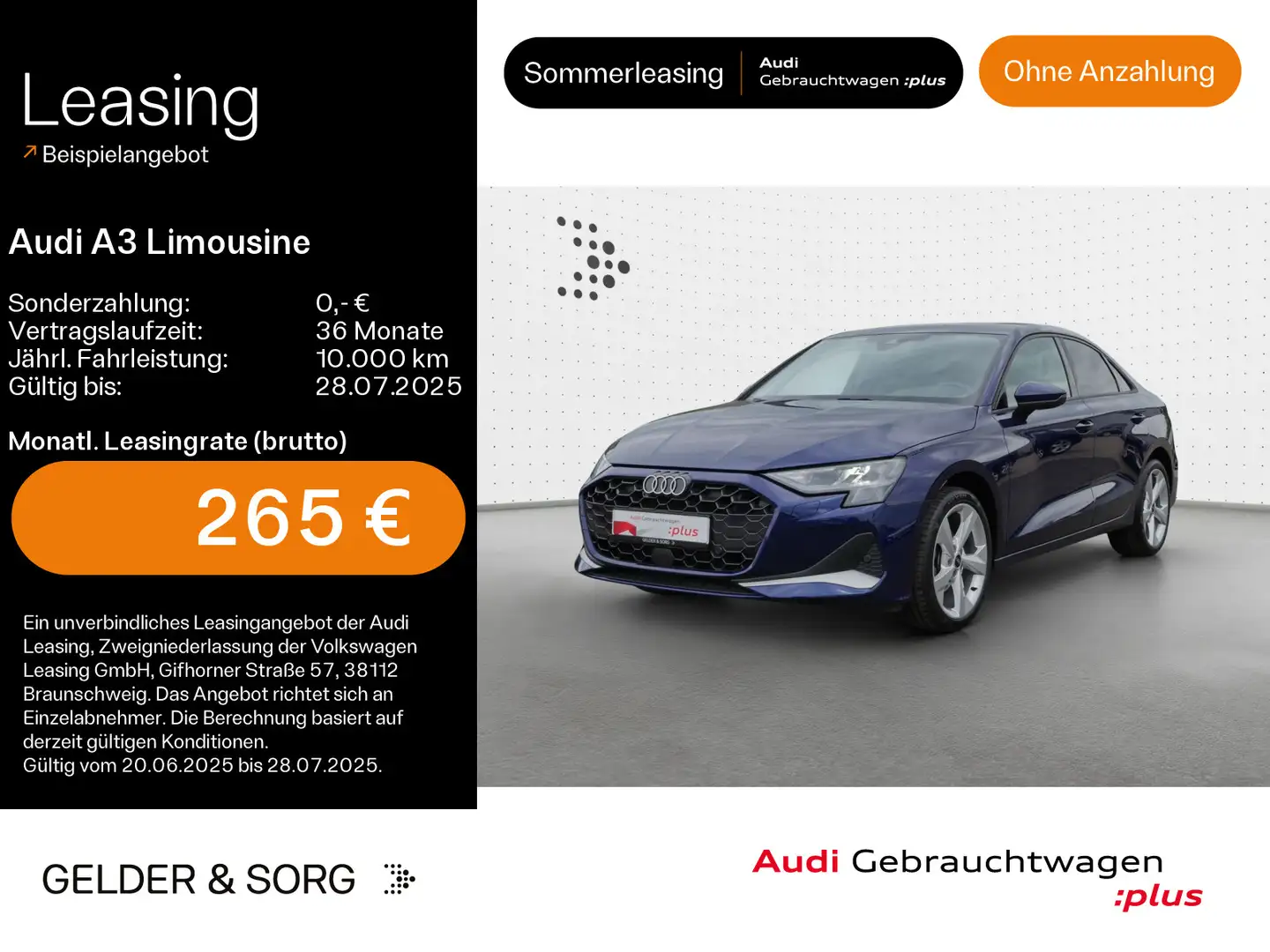 Audi A3 30 1.5 TFSI LED*Sound*Virtual Blau - 1