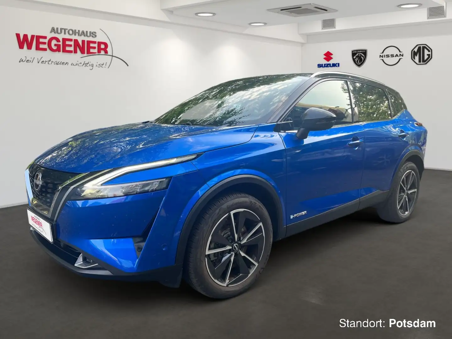 Nissan Qashqai QASHQAI 1.5 VC-T e-POWER TEKNA NAVI HEADUP BOSE Bleu - 1