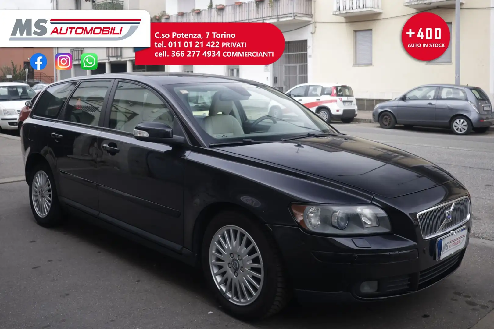 Volvo V50 Volvo V50 2.0 D cat Kinetic 100KW ANNO 2007 Nero - 1