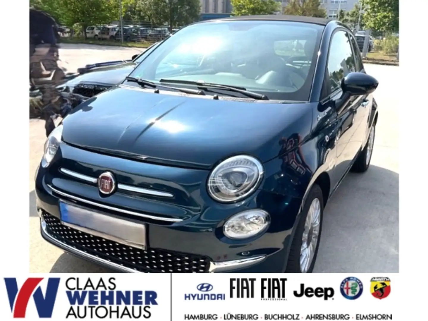 Fiat 500C DolceVita 1.0 Mild Hybrid EU6d MY21 UConnect DAB Blau - 1