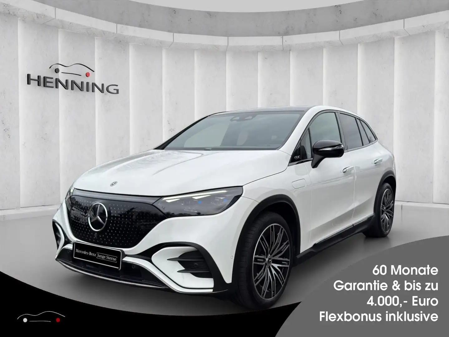 Mercedes-Benz EQE 350 SUV AMG Edit 96kWh Night Pano Burm 21" Blanc - 1