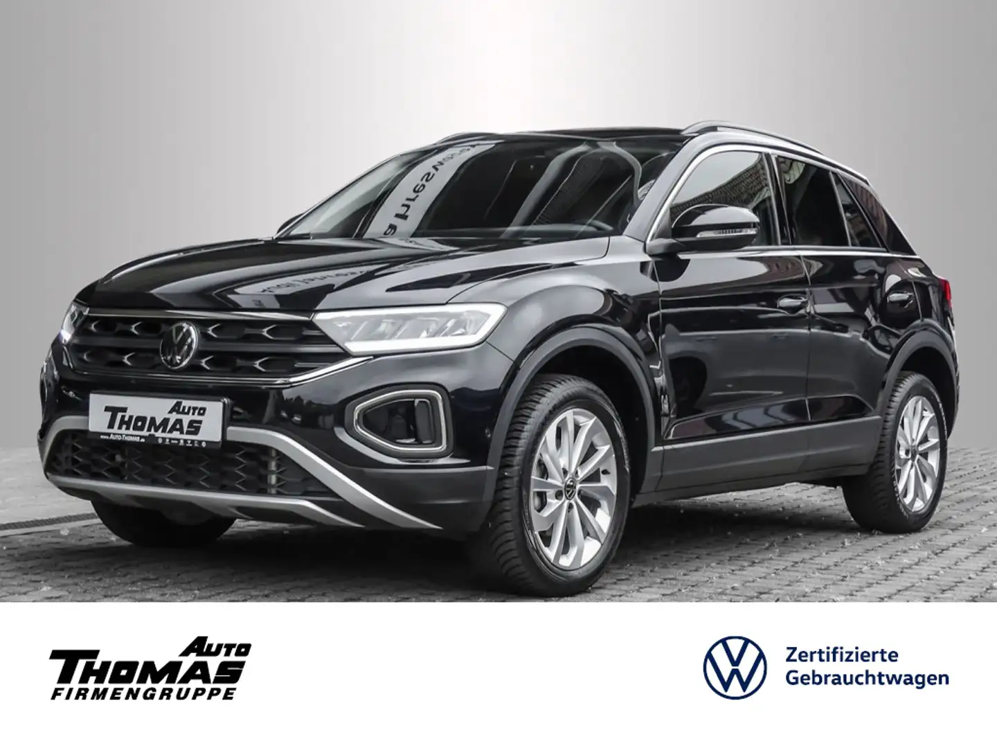Volkswagen T-Roc Life  1.5 TSI LED+NAVI+STDHZG+PDC Schwarz - 1