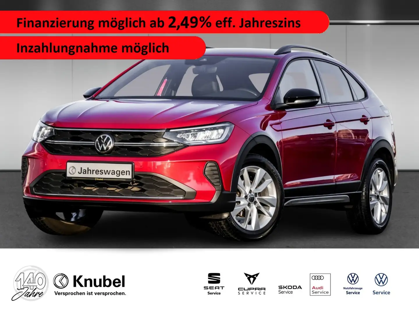 Volkswagen Taigo GOAL 1.0 TSI DSG LED Navi Travel/ParkAss. Rot - 1