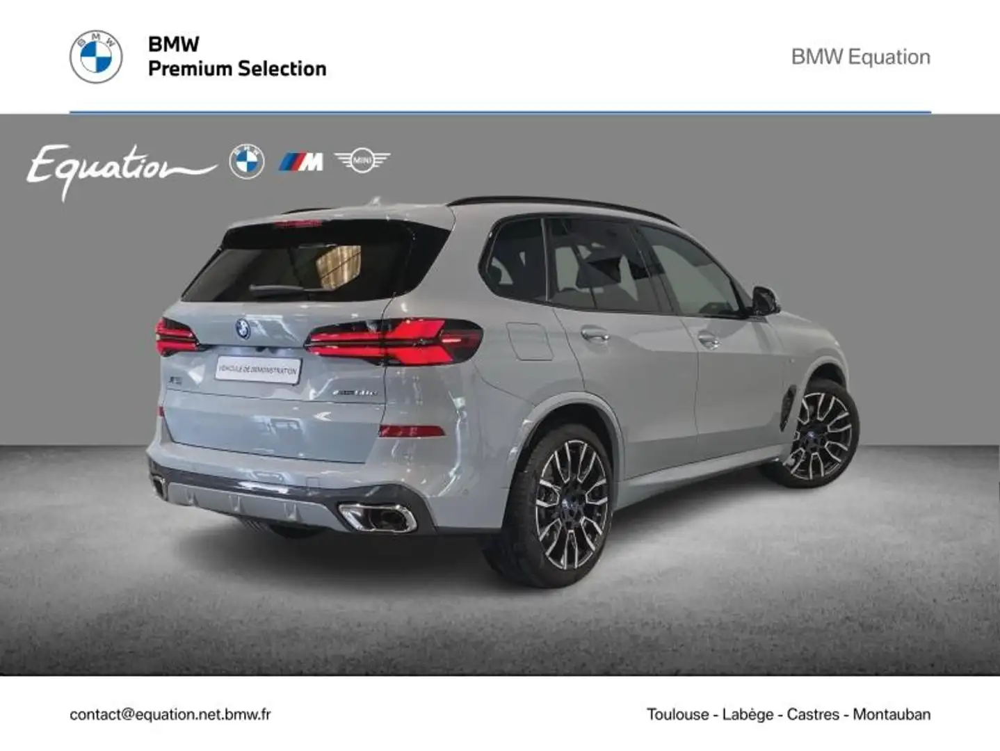 BMW X5 xDrive50e 489ch M Sport Gris - 2