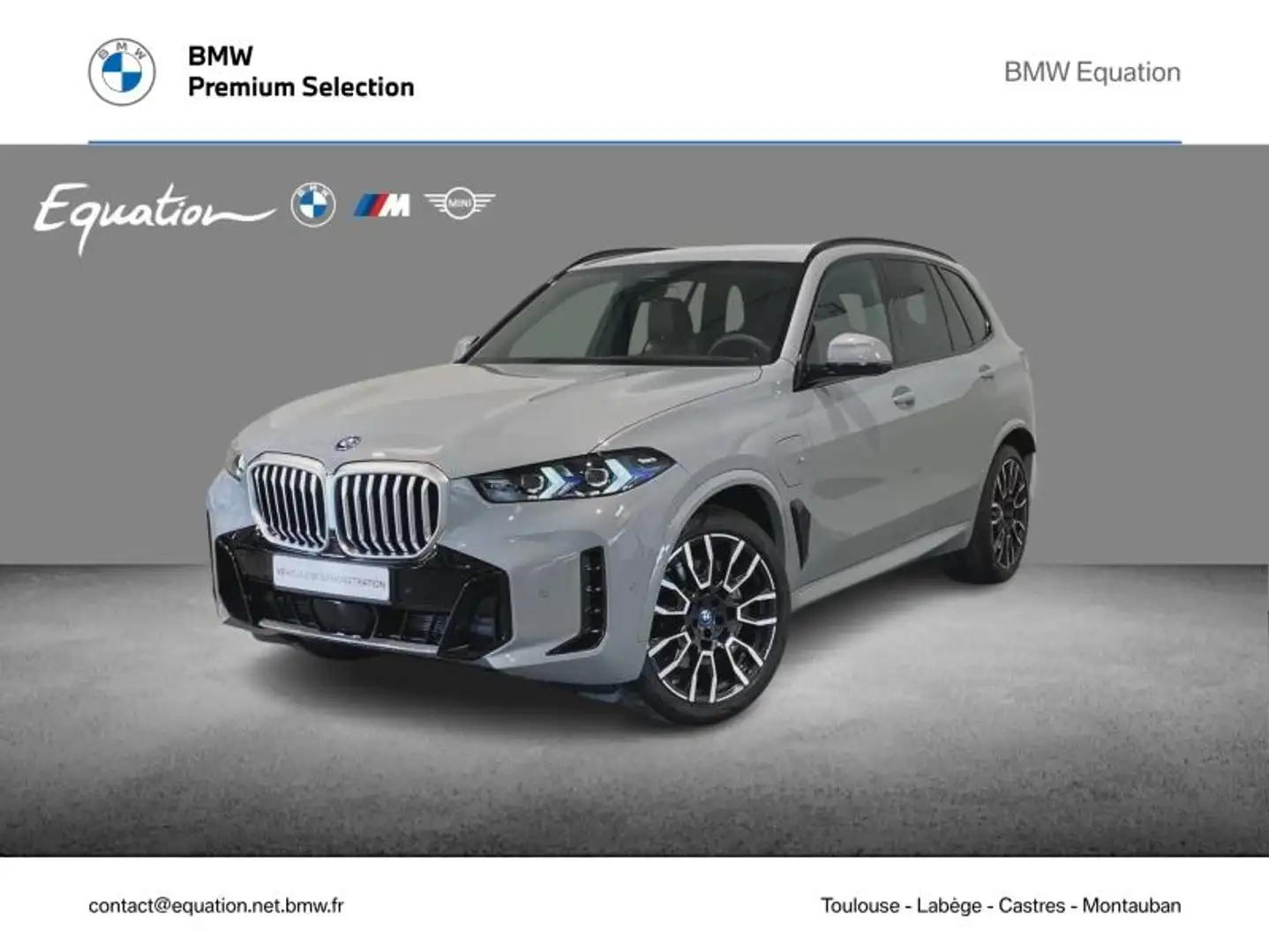 BMW X5 xDrive50e 489ch M Sport Gris - 1
