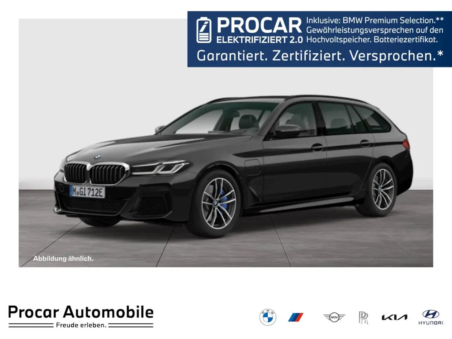 BMW 530 e xDrive A M Sport HUD AHK RFK NAVI LED DAB Schwarz - 1