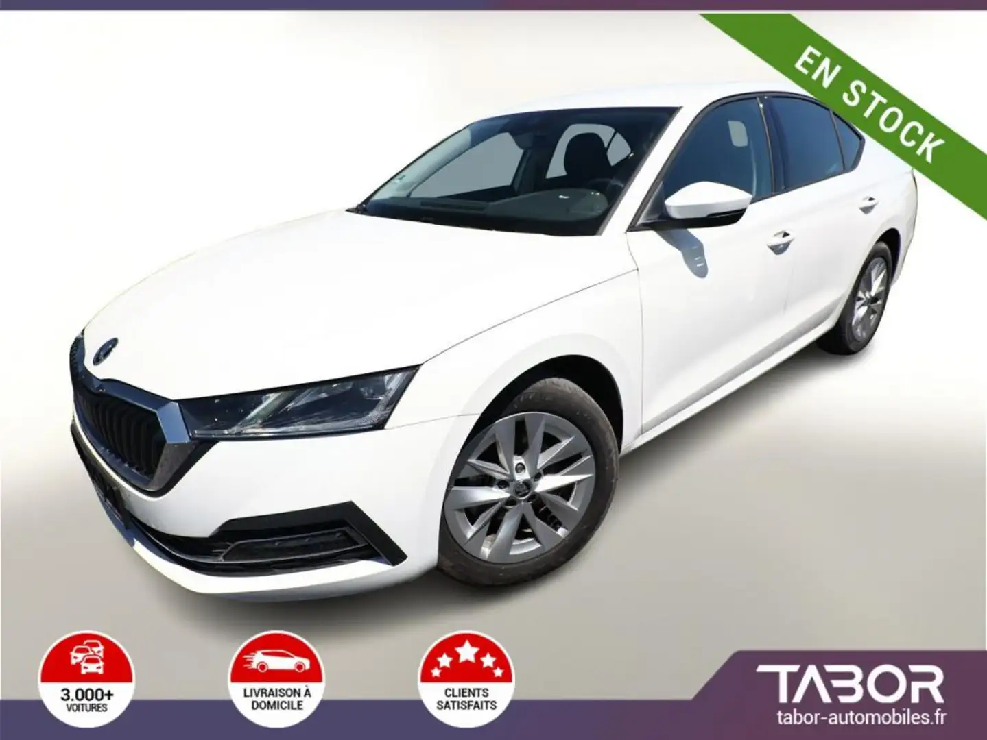 Skoda Octavia 1.0 eTSI 110 DSG Style MatrixLED Blanc - 1