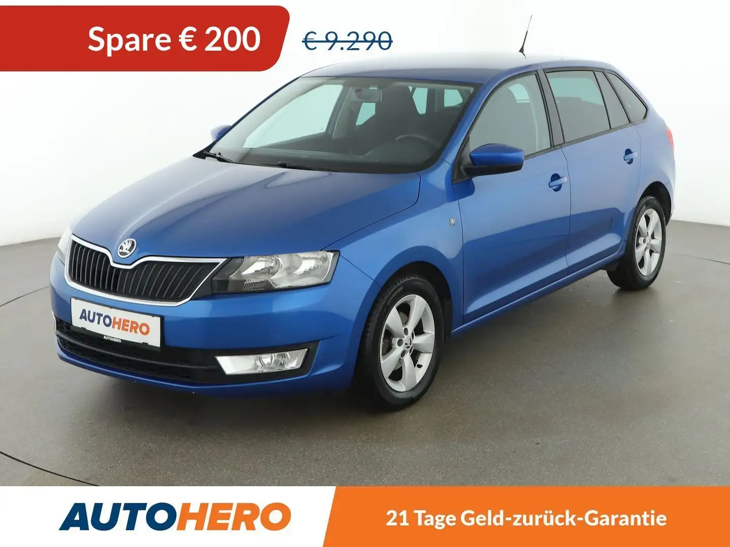 Skoda Rapid/Spaceback 1.2 TSI Ambition *TEMPO*PDC*SHZ*KLIMAAUT* Blau - 1